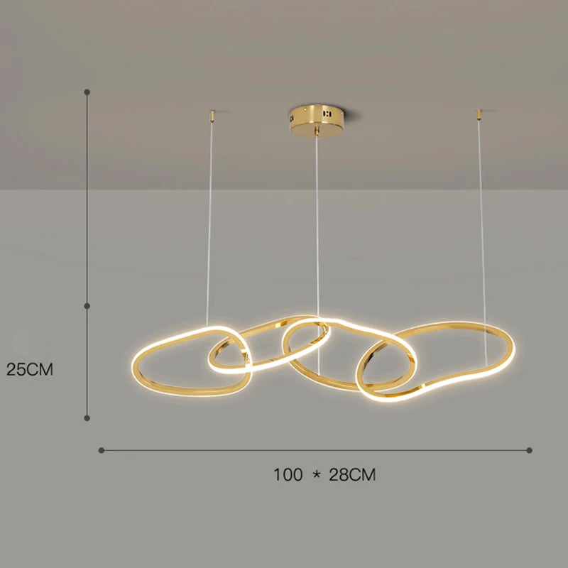 Modern LED Pendant Light – Adjustable Cord Hanging Fixture