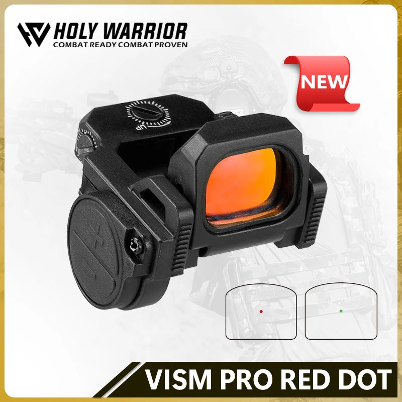 Holy Warrior Tactical Vism Metal Flipdot Pr Flip Up Red Dot Scope Reflex Optic Sight for Airsoft Glock 17 Taurus G2C PT111 1913