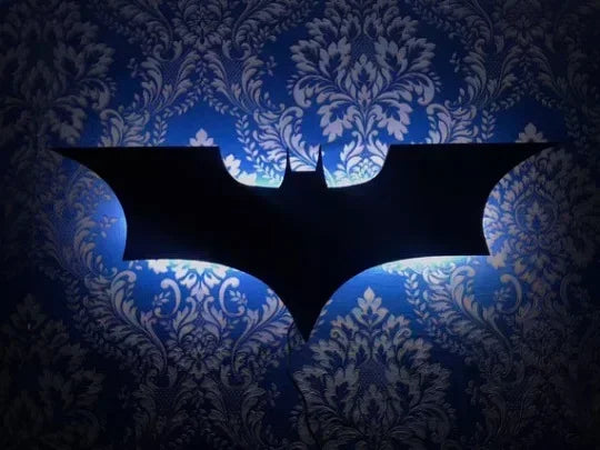 Batmanes Night Light Cool Remote Control Multi Color 3D Creative Bat Atmosphere Home Decoration Bedroom Wall Hanging Lamp