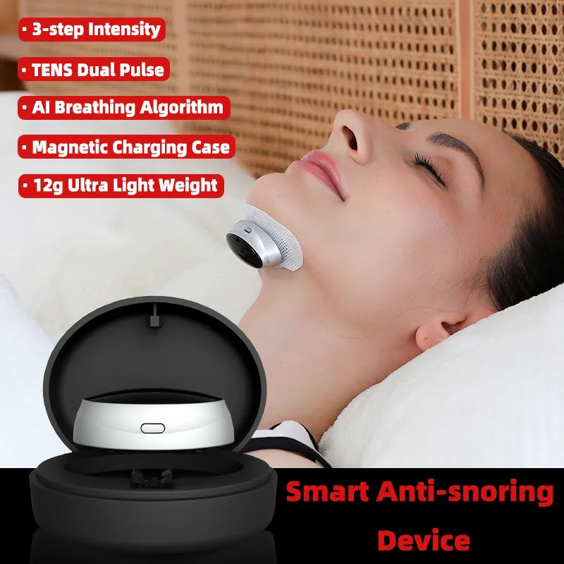 Smart Anti Snoring Device Portable Man Snoring Stopper Anti-Snoring For Sleep Well Snoring Relief Device Breath Aid Health Care