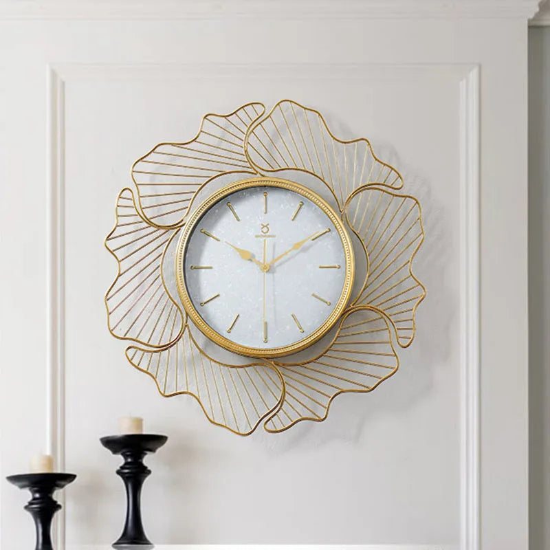 Unusual Creative Wall Clock Modern Design Gold Stylish Wall Clock Luxury Orologio Parete Room Decorations For Girls HY50WC