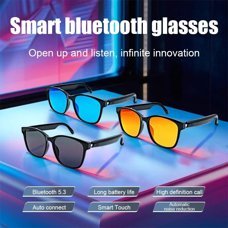 2024 Smart Sunglasses Bluetooth Glasses Listening to Music, Calling, Navigation, Anti UV Polarization Lens Suitable for Driving