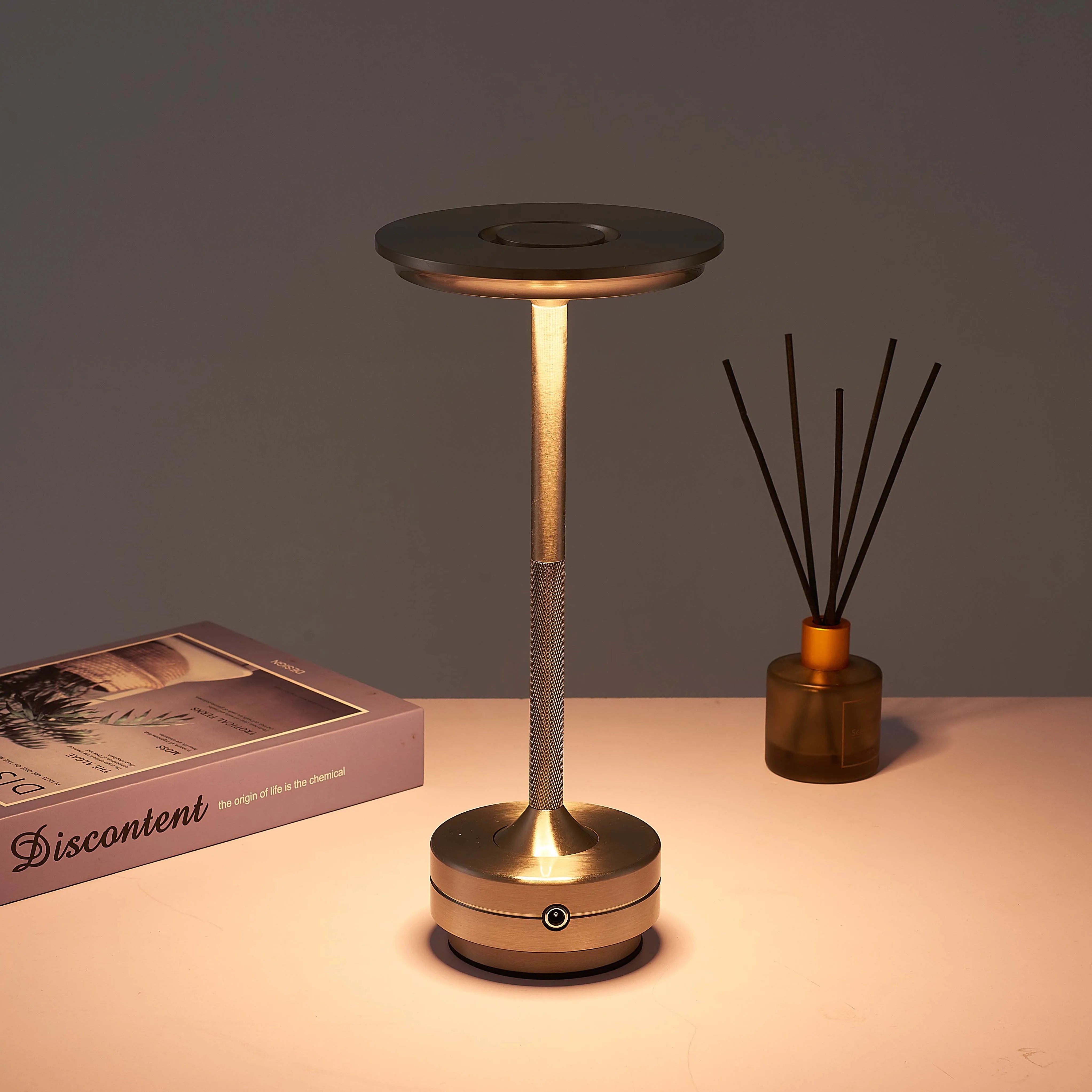 Claeted Rechargeable Table Lamp Touch Nordic Led Lamp Coffee Table Decor Bedroom Decoration For Study Bedside Cute Desk Light