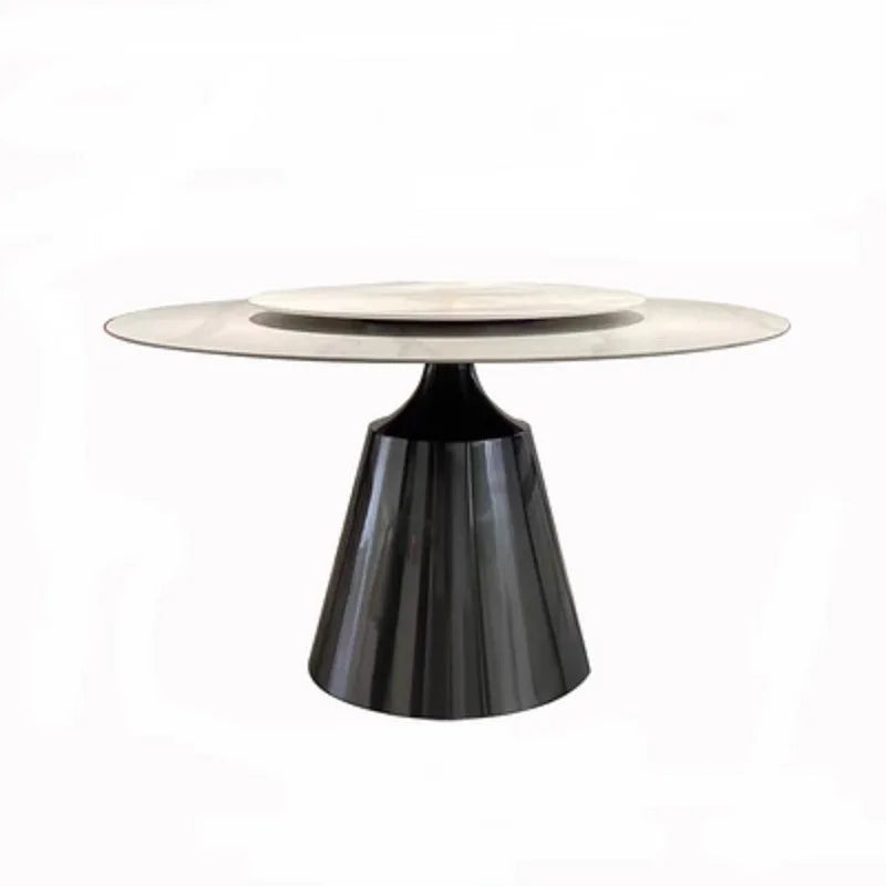 Luxury Slate Dining Tables Nordic Round Modern Metal Bedside Table Design Design Juegos De Comedor Kitchen Furniture HD50CZ