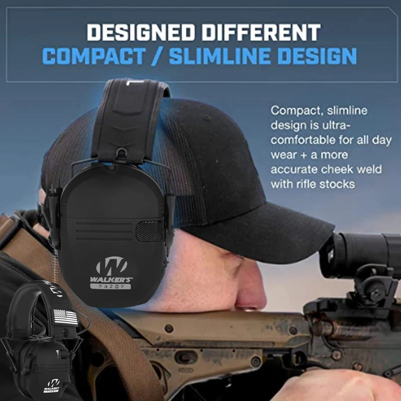 Original Tactical Electronic Shooting Earmuff Outdoor Sports Anti-noise Headset Impact Sound Amplification Hearing