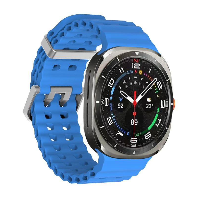 Marine Band For Samsung Galaxy Watch Ultra 47mm Sports Silicone Strap Bracelet For Samsung Galaxy Ultra Watchband Accessories