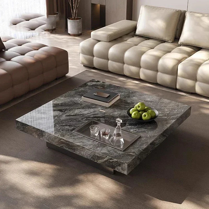 Minimalist Luxury Rock Slab Coffee Table