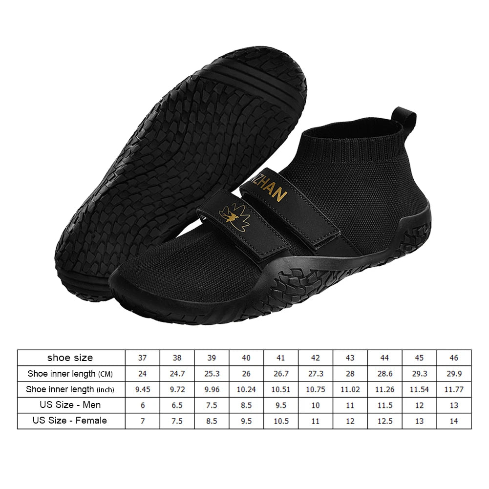 Mens Deadlift Shoes Fitness Training Shoes Breathable Barefoot Fitness Shoes Professional Weightlifting Shoes for Powerlifting