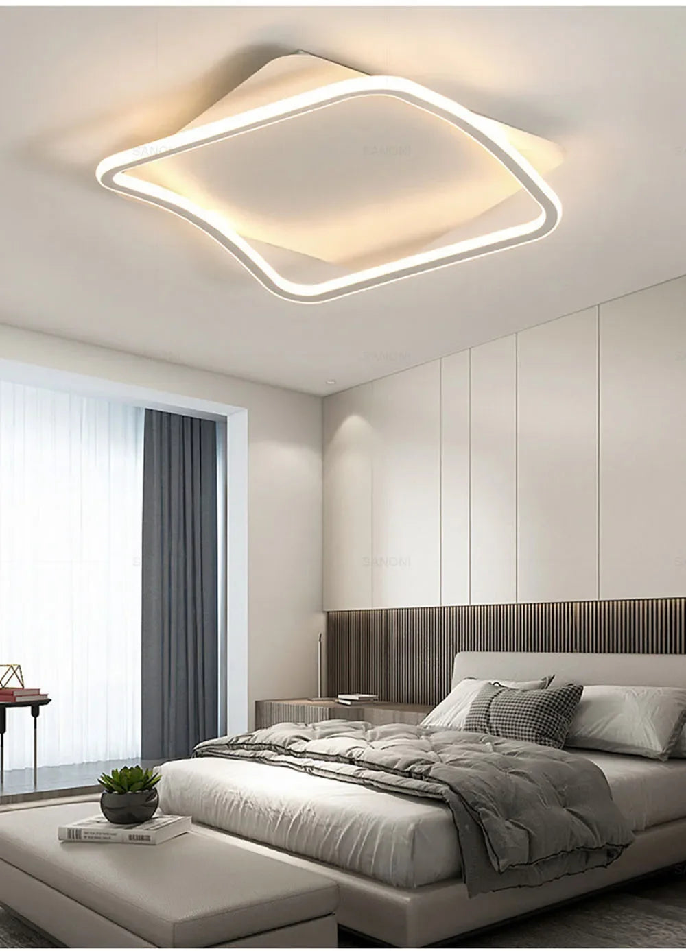 Modern Fixture LED Ceiling Lamp Living Dining Room Bedroom Study Restaurant Cloakroom Hall Home Decor Indoor Lighting