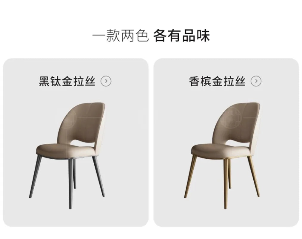 Luxury Desk Dining Room Chairs Lounge Nordic Modern Design Desk Chair Kitchen Office Chaises Salle Manger Home Furniture