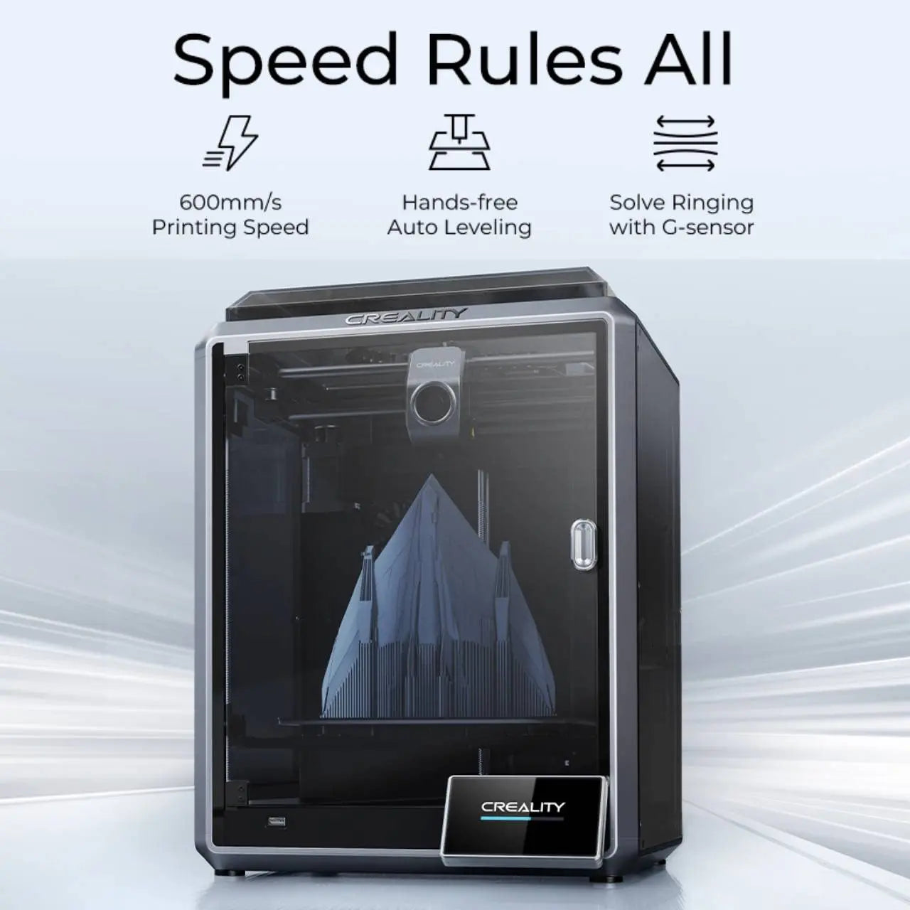 CREALITY K1 Speedy 3D Printer Print Speed 600mm/s Dual-gear Direct Extruder 3D Printer 220*220*250mm