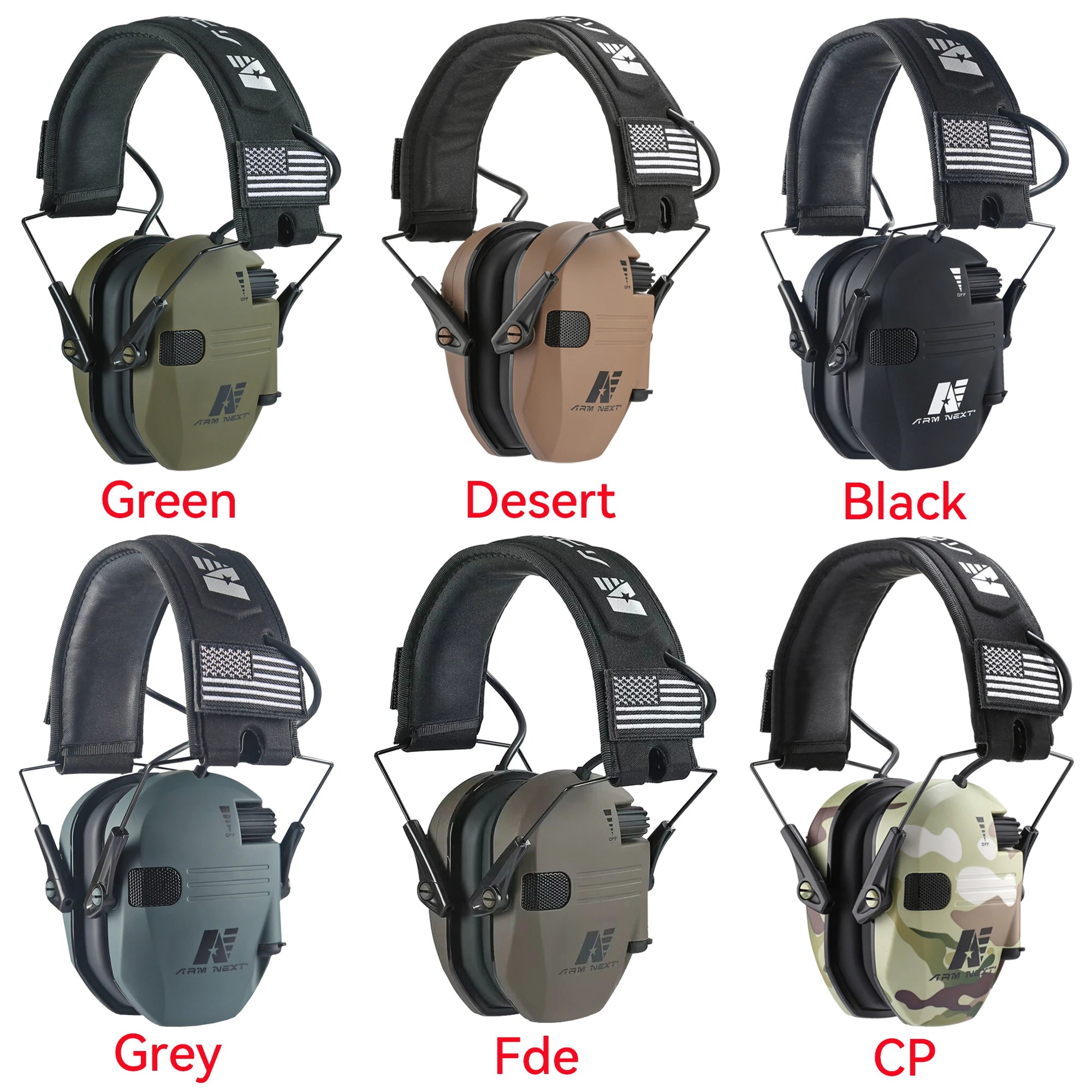 D20 Electronic Shooting Earmuffs Tactical Sound Amplification Headset Ear Protection Anti-noise Ear Muff Outdoor Sports