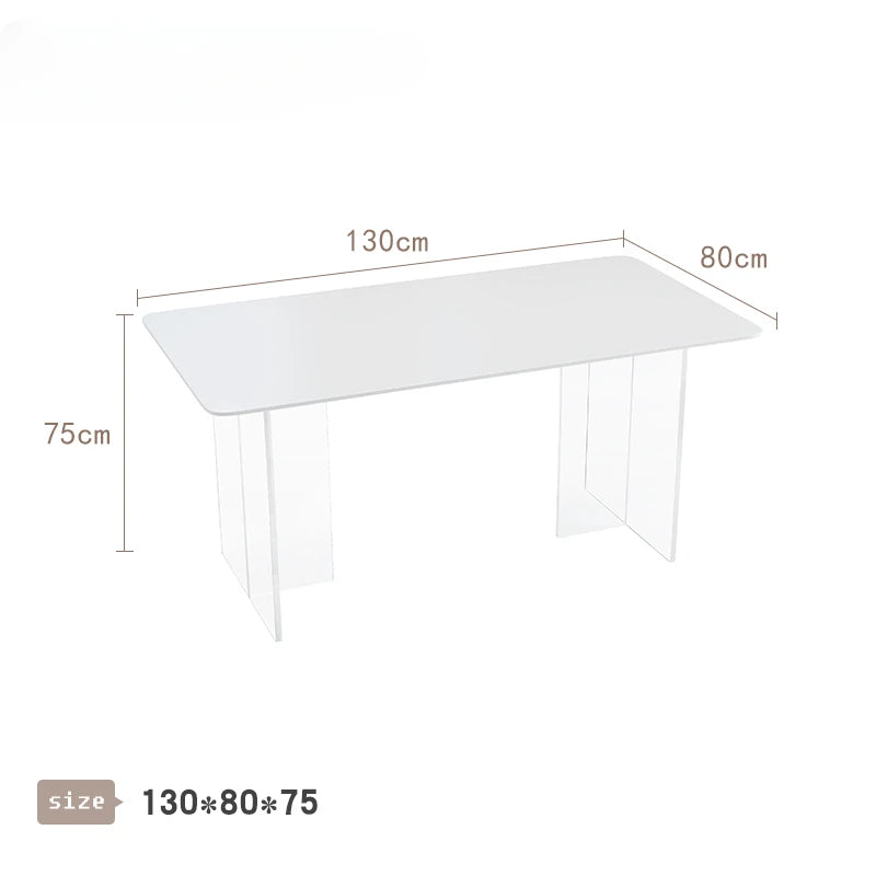 Bistro White Dining Table Balcony Wine Receptionist Simple Living Room Table Modern Nordic Mesa Comedor Furnitures HD50CZ