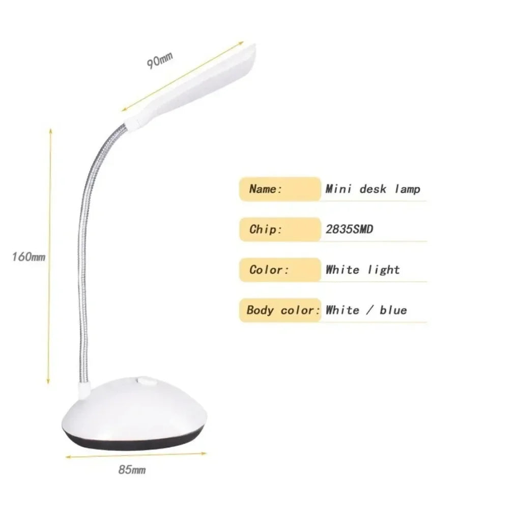 Mini Desk Lamp Desktop Work Lighting Bedroom Bedside Foldable Student Reading Eye Protection Lamp To Protect The Eyes