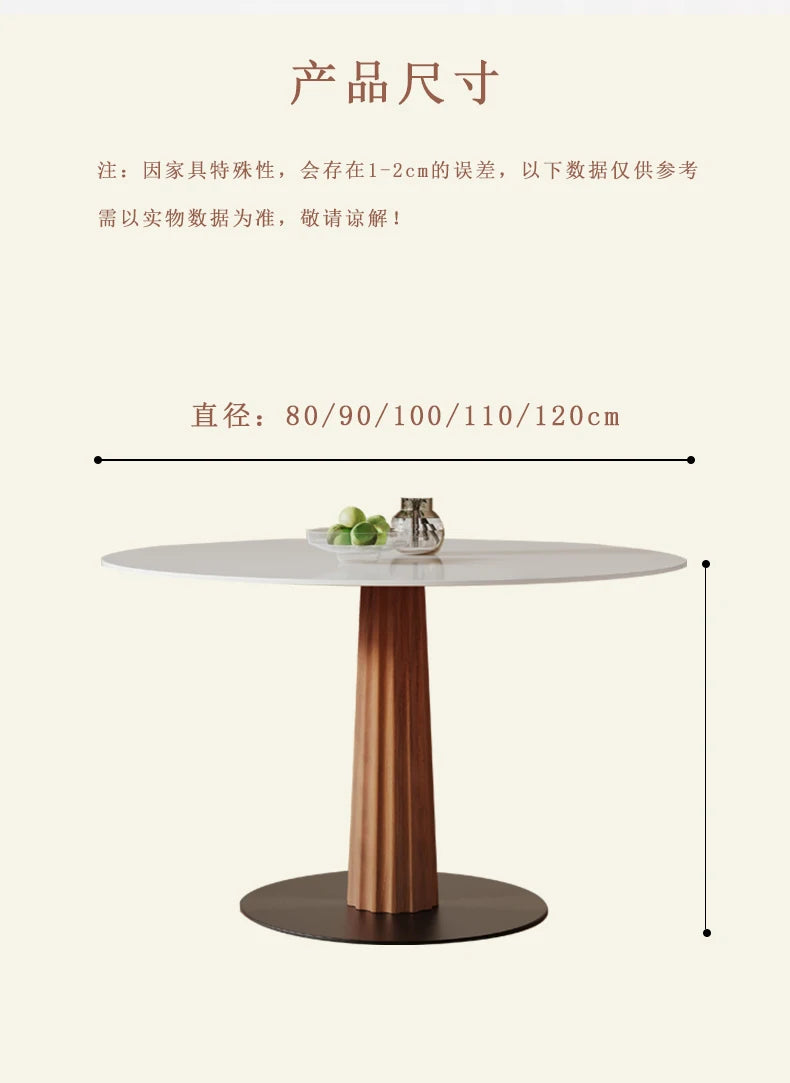 Simple Round Kitchen Tables Retro Design Poker Japanese Dining Table Nordic Coffee Tavoli Da Pranzo Small Furniture HD50CZ