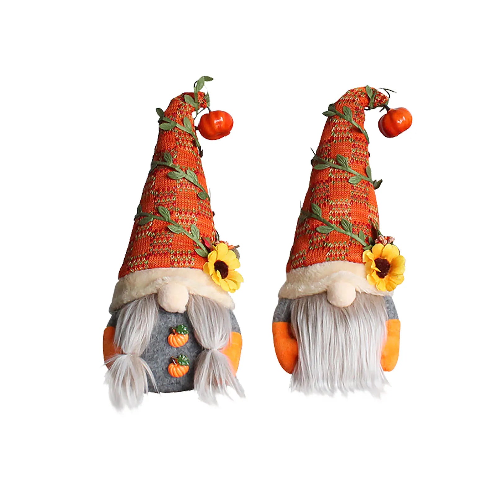 Fall Gnome Pumpkin Maple Sunflower Harvest Autumn Elf Dwarf Plush Faceless Dolls Ornaments For Home Christmas Thanksgiving Decor