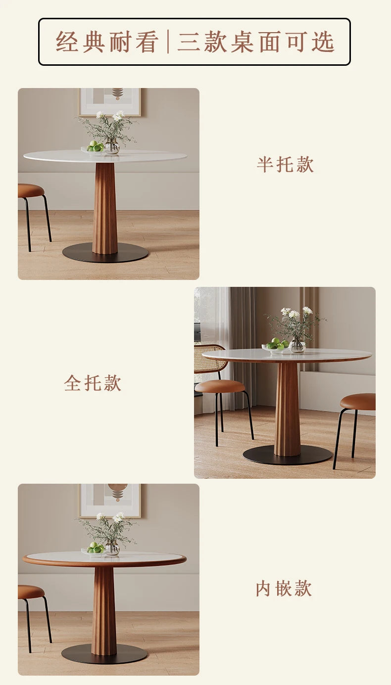 Simple Round Kitchen Tables Retro Design Poker Japanese Dining Table Nordic Coffee Tavoli Da Pranzo Small Furniture HD50CZ