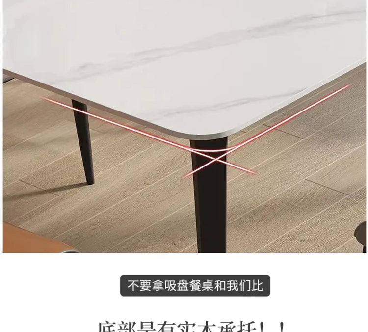 Simple Modern Kitchen Table Slate Receptionist Coffee Design Dining Tables Nordic Luxury Mesas De Jantar Small Furniture HD50CZ