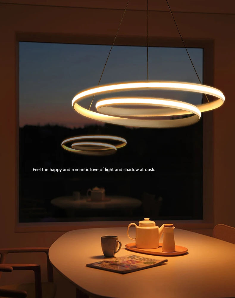 Modern led new simple ceiling chandelier living room bedroom dining room Nordic Chandelier