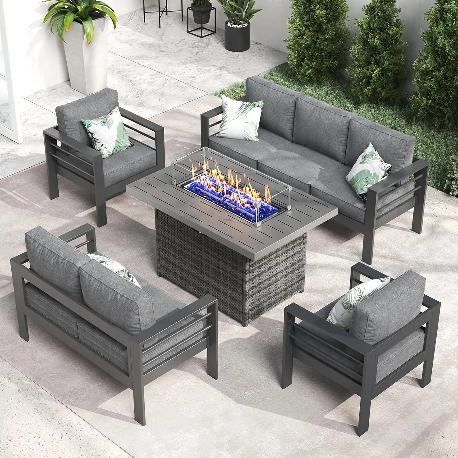 Outdoor Aluminum Patio Furniture Set – Comfortable & Stylish