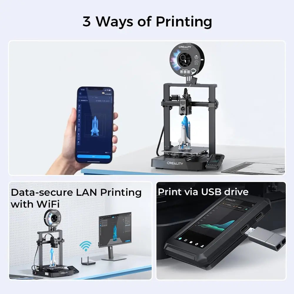 Creality Ender 3 V3 KE /Ender 3 V3 SE Upgraded Sprite Direct Drive Extruder Speed X-axis Linear Rail Auto Leveling  3D Printer