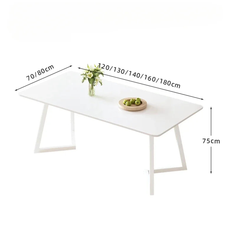 Slate Modern Dining Tables White Minimalist Balcony Nordic Kitchen Table Simple Metal Mesas De Jantar Small Furniture HD50CZ