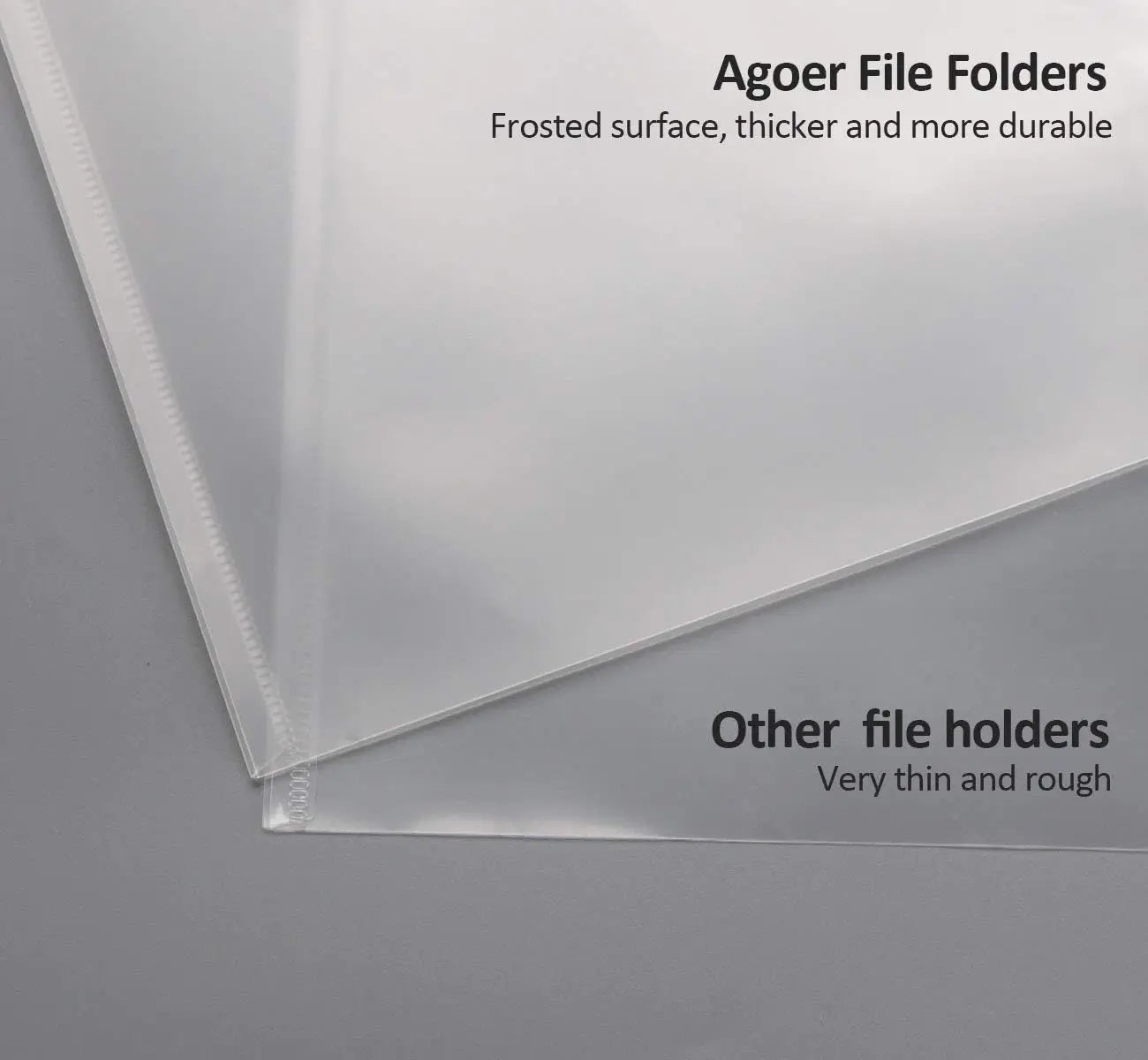 A4 Transparent File Bag Folder Plastic Envelopes Clear File Folders Document Organizers With Snap Button School Office Supplies