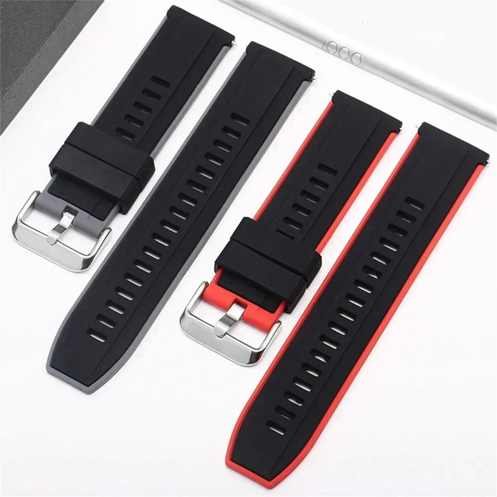 Silicone 22 20mm Watch Strap for HUAWEI WATCH GT 4 Pro 46mm Band GT 3 SE 2 42mm HONOR Magic Watch4 GS 3 Pro Replacement Bracelet