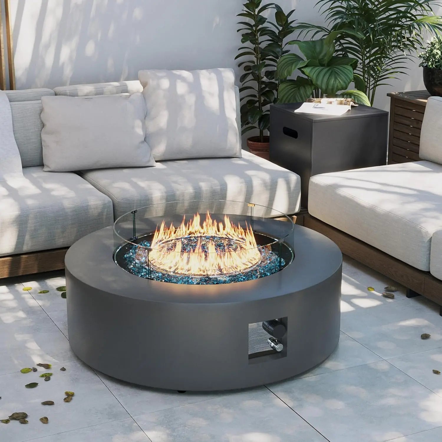 Premium Outdoor Propane Fire Table with Modular Accessories