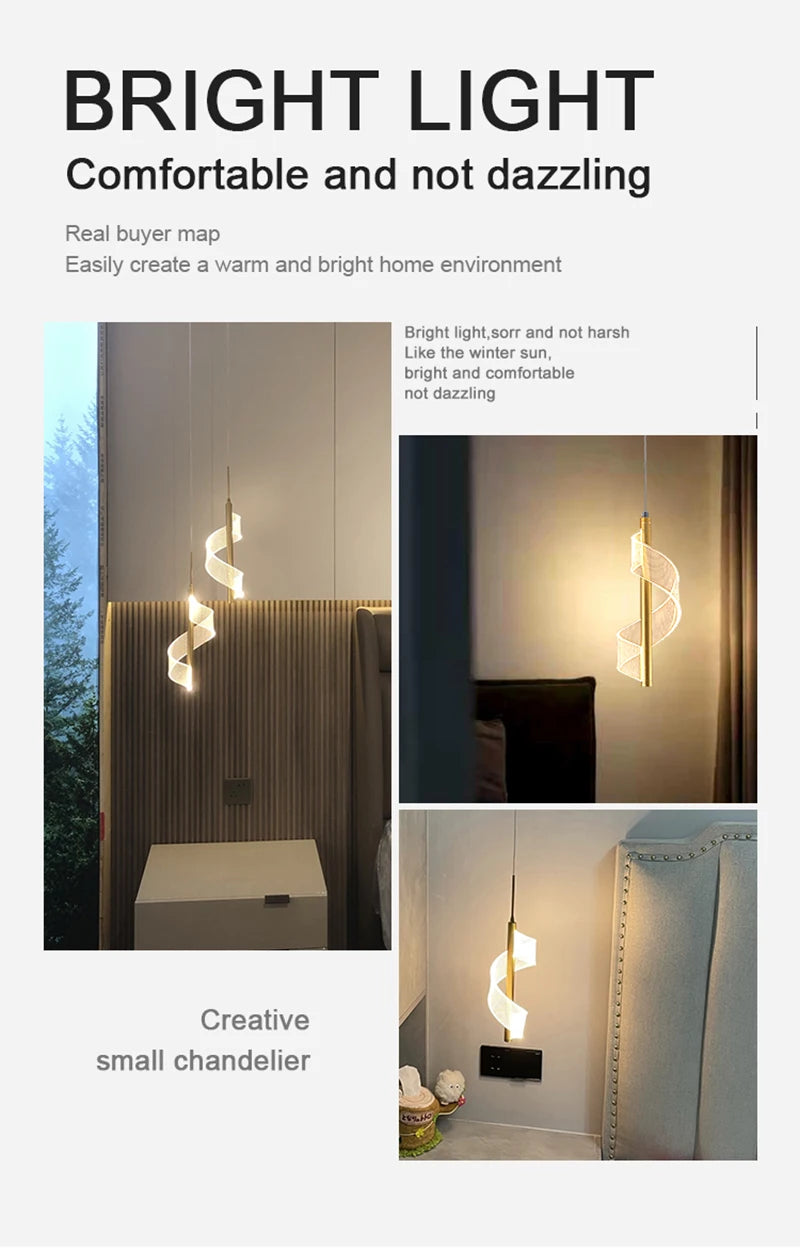 Nordic LED Pendant Lights Indoor Lighting Hanging Lamp For Home Bedside Living Room Decoration Dining Tables Aisle Modern Light