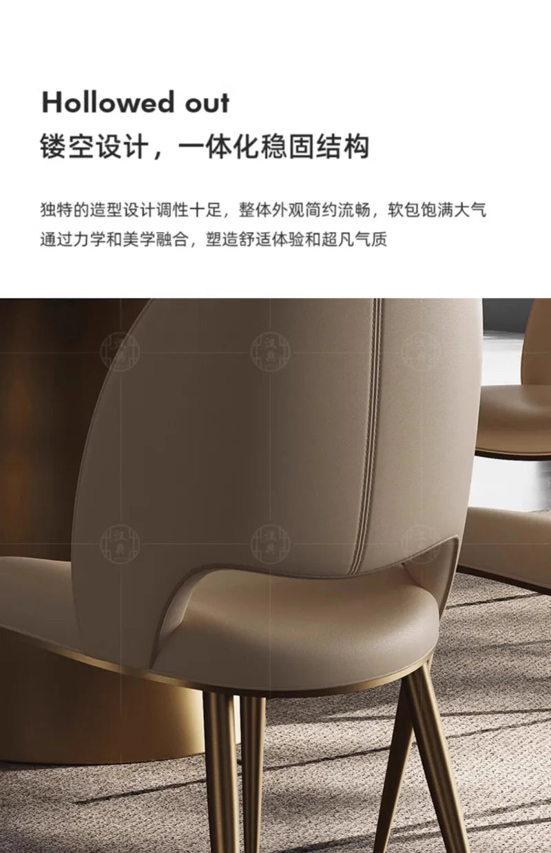 Luxury Desk Dining Room Chairs Lounge Nordic Modern Design Desk Chair Kitchen Office Chaises Salle Manger Home Furniture