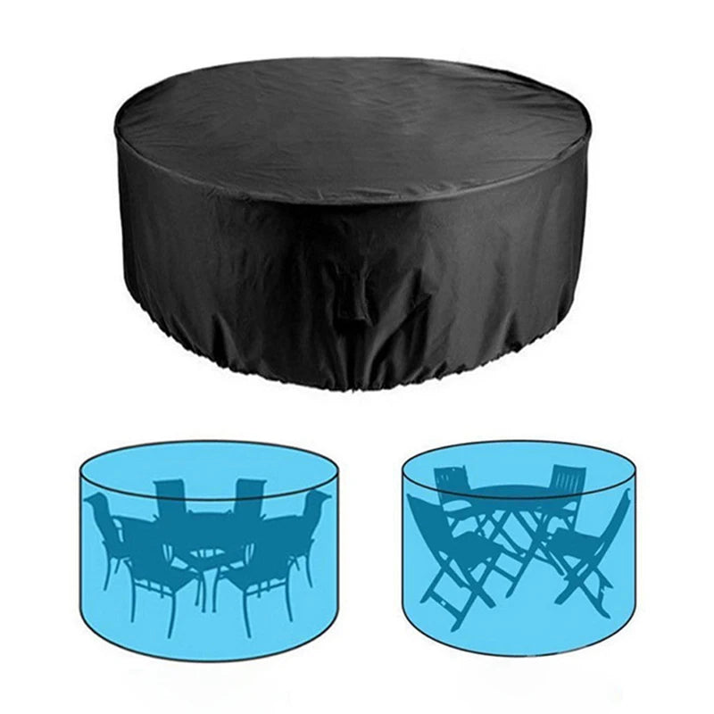 Fire Pit Cover Round Brazier Stove Cover Waterproof Windproof Sun Protection For Outdoor Garden Furniture Sets Muebles De Jardín