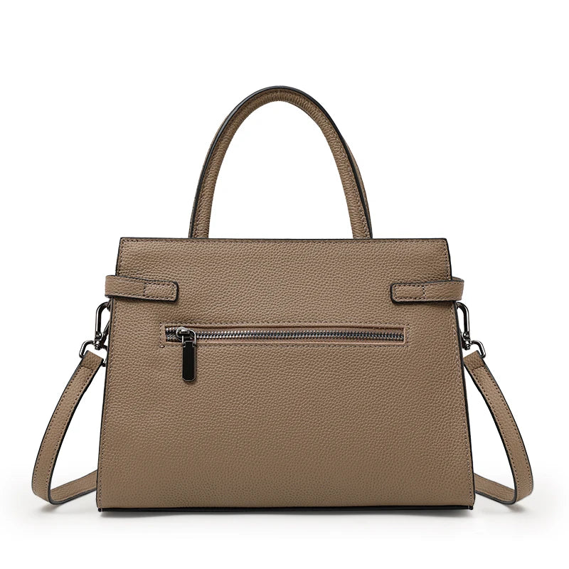 Genuine Leather Casual Tote