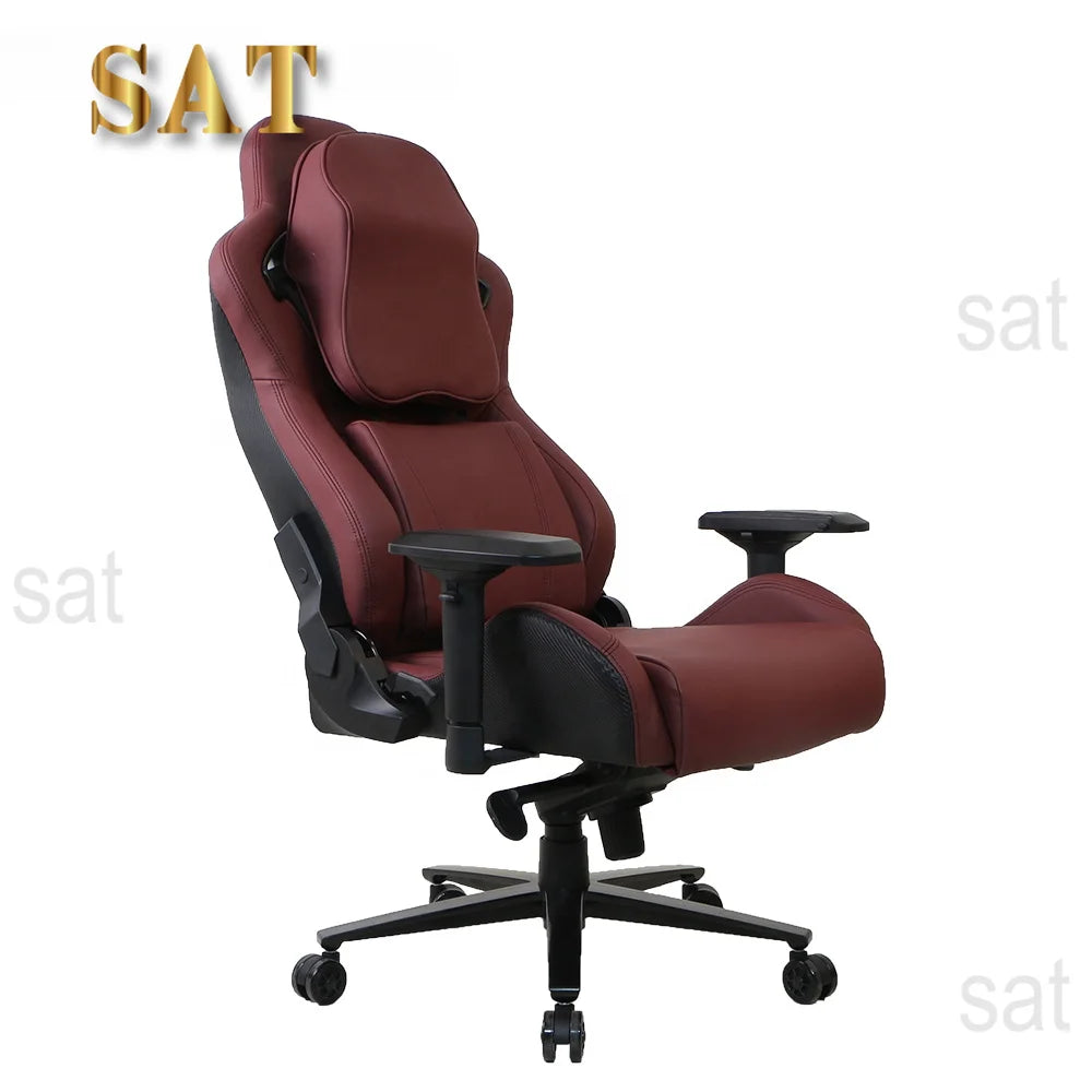 China OEM Burgundy Red Wine Ergonomic Chairs For Office On Computer Sale