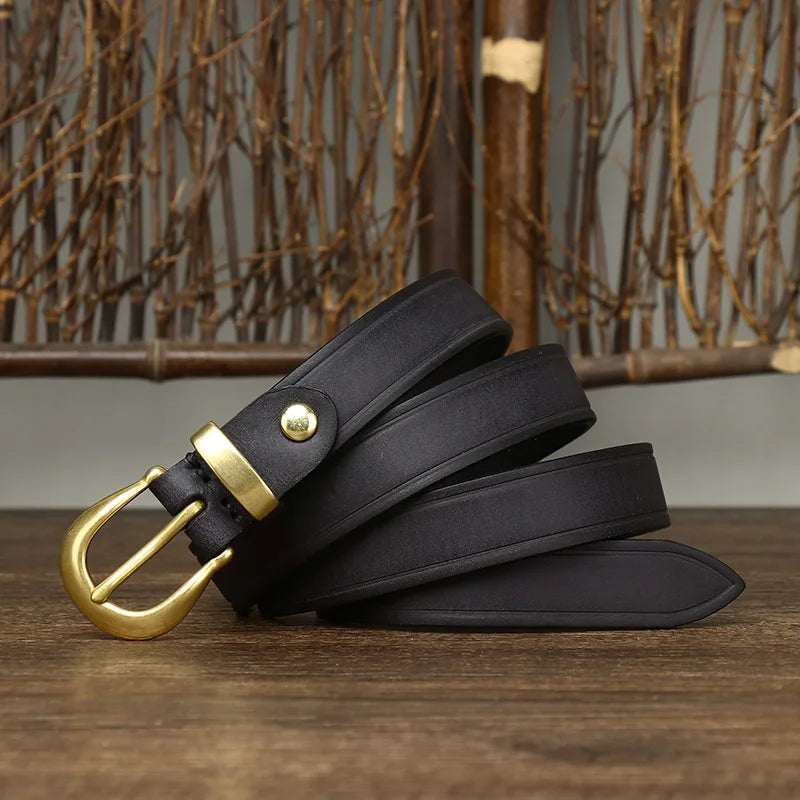 Elegant Cowhide Fashion Belt