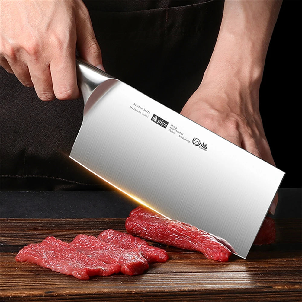 17-Inch Stainless Steel Cleaver – Precision and Strength for Every Cut