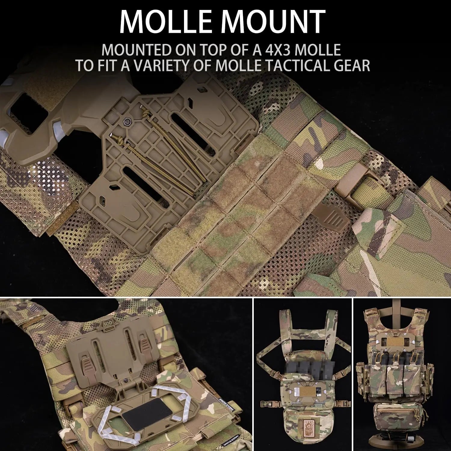 Tactical MOLLE Folding Navigation Board CS Military Airsoft Map Case Admin Panel Mobile Phone Holder for Screen Size 4.7-6.7in