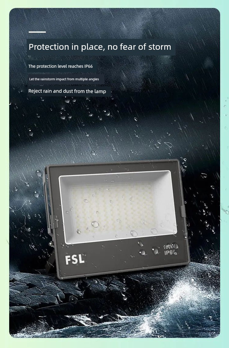 LED Lighting Workshop Floodlight Super Bright Waterproof Outdoor