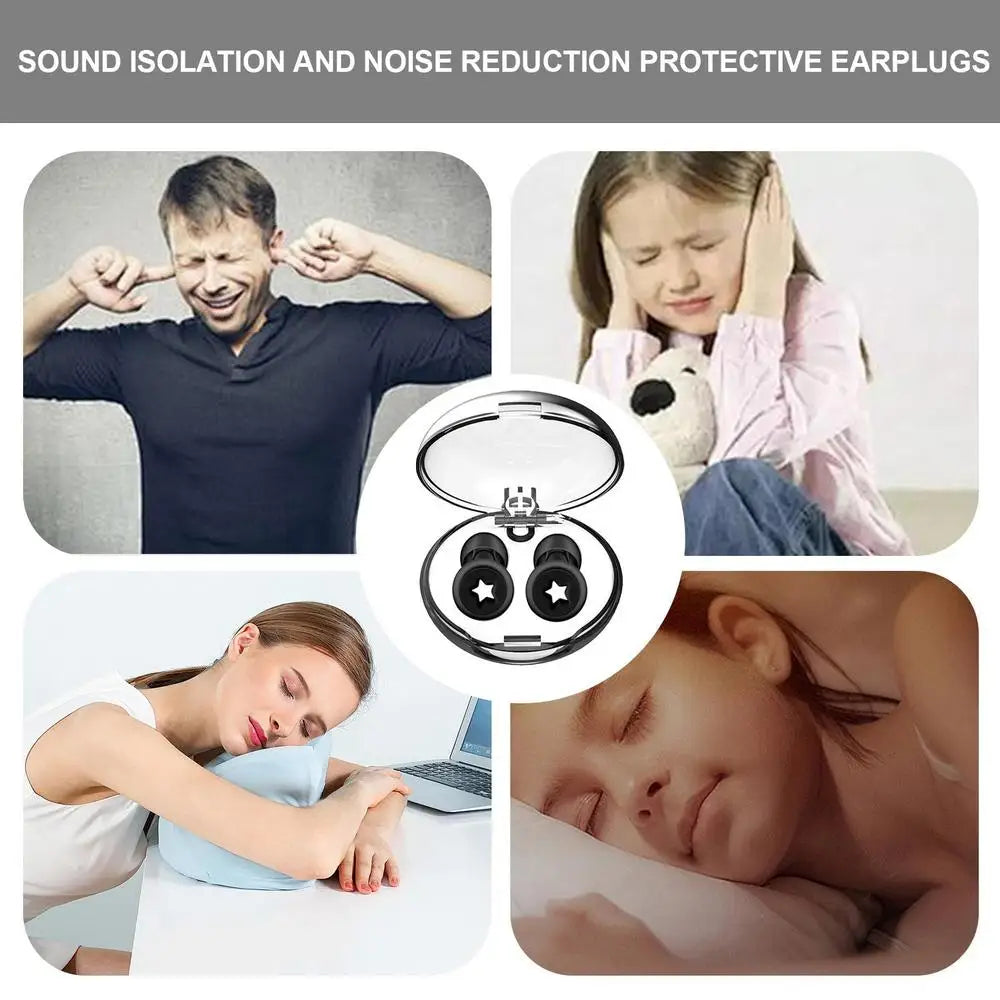 Noise Cancelling Ear Plugs Loop Earplugs Reusable Calmer Ear Plugs With Storage Box Airplane Ear Plugs Silicone Ear Plugs For