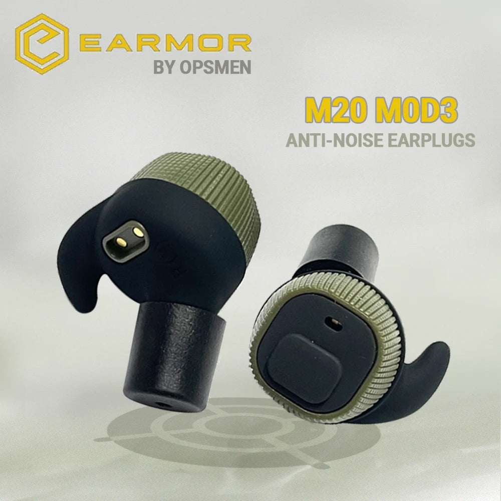 EARMOR M20 Electronic Earplugs Headset Anti Noise Ear Plug Electronic Damper Sports Shooting Earmuff