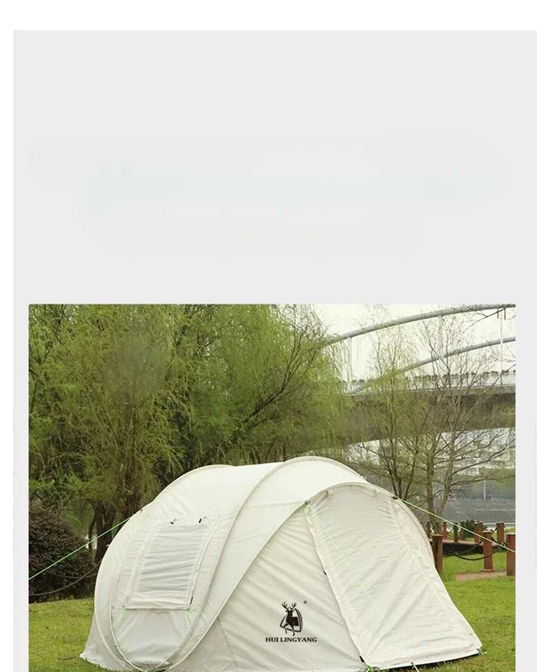 One-touch Tent for 3-4 People Automatic 1-person Outdoor Camping Waterproof Ultralight 4 Seasons Pop-up Shelter Campaign House