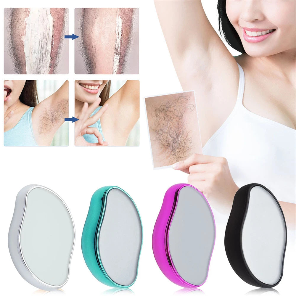 Painless Crystal Epil Hair Removal Eraser Safe Reusable Body Depilation Tool Physical Glass Body Hair Remover Crystal Shaver