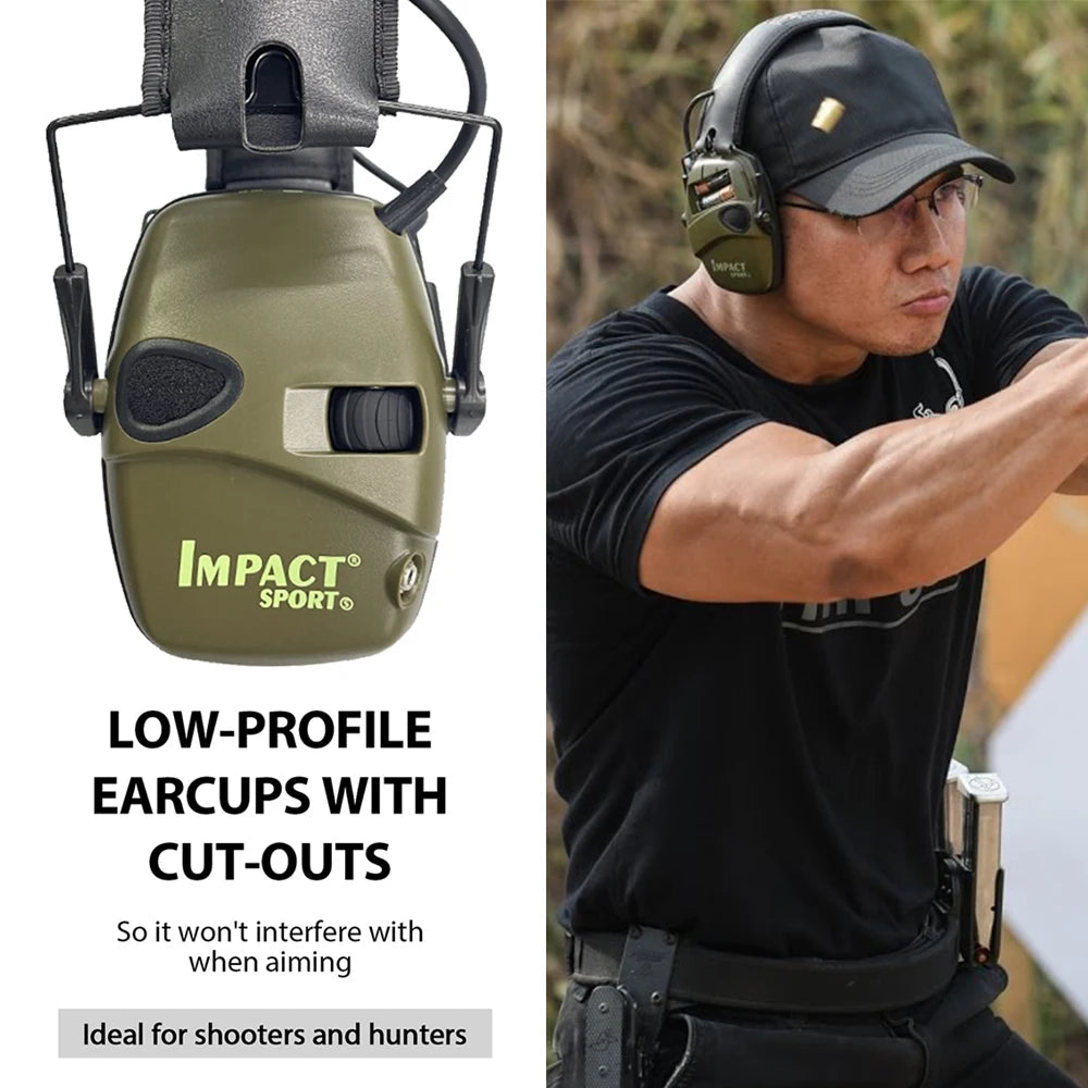 Tactical Impact Anti-noise Earmuff for Hunting shooting headphones Noise reduction Electronic Hearing Protective Ear Protection