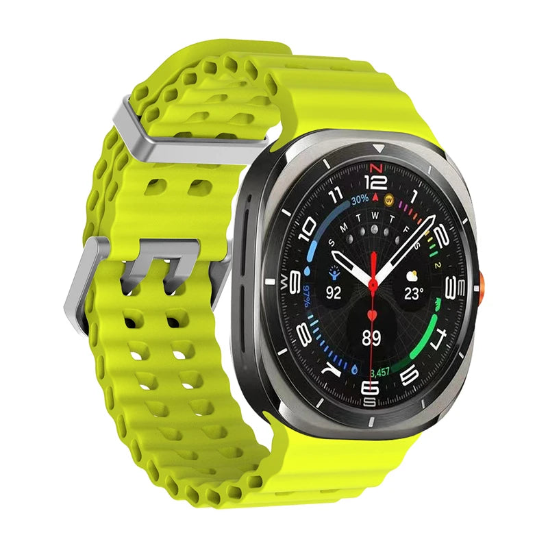 Marine Band For Samsung Galaxy Watch Ultra 47mm Sports Silicone Strap Bracelet For Samsung Galaxy Ultra Watchband Accessories