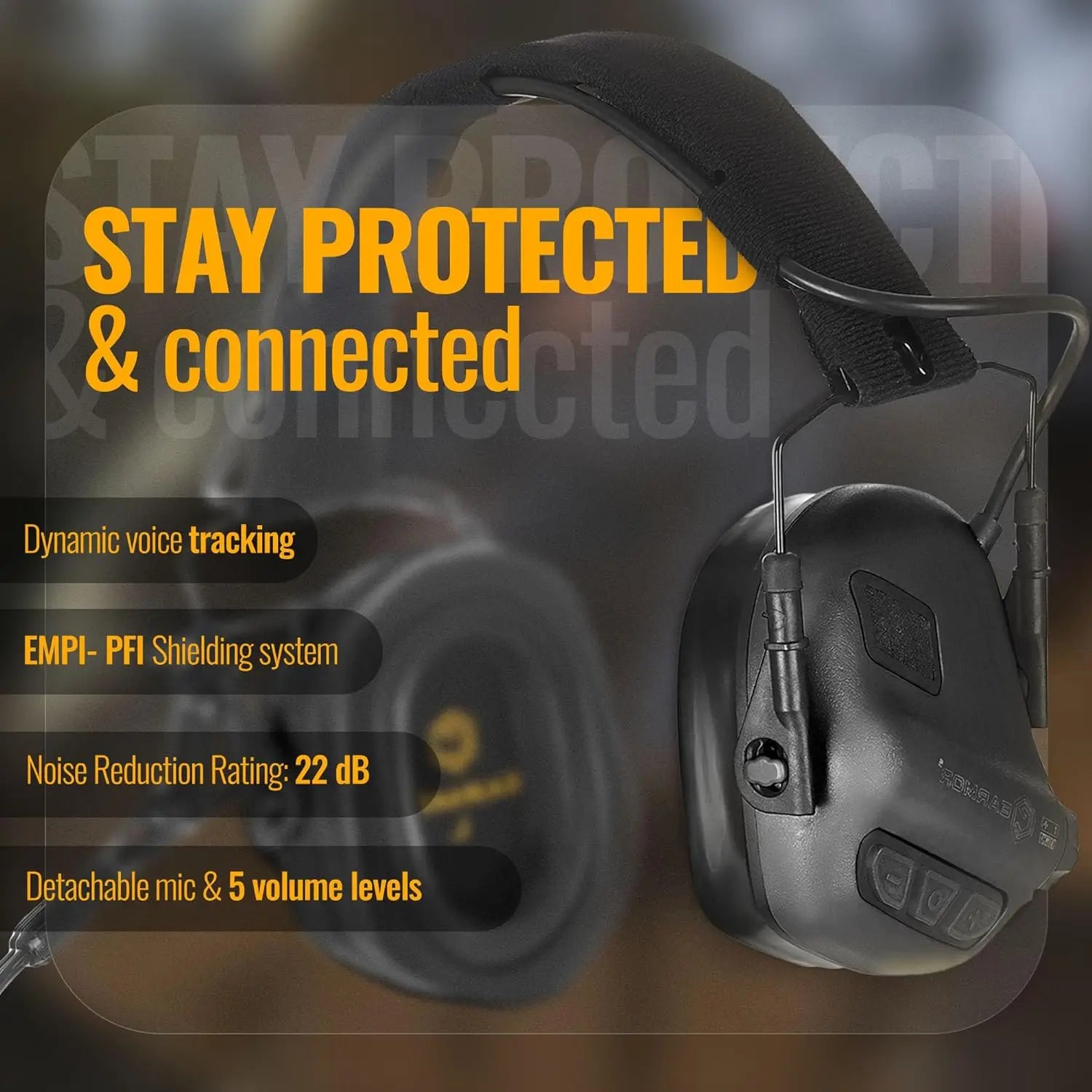 Electronic Shooting Earmuffs EARMOR M32 Tactical Sound Amplification Headset Ear Protection Anti-noise Ear Muff Outdoor Sports