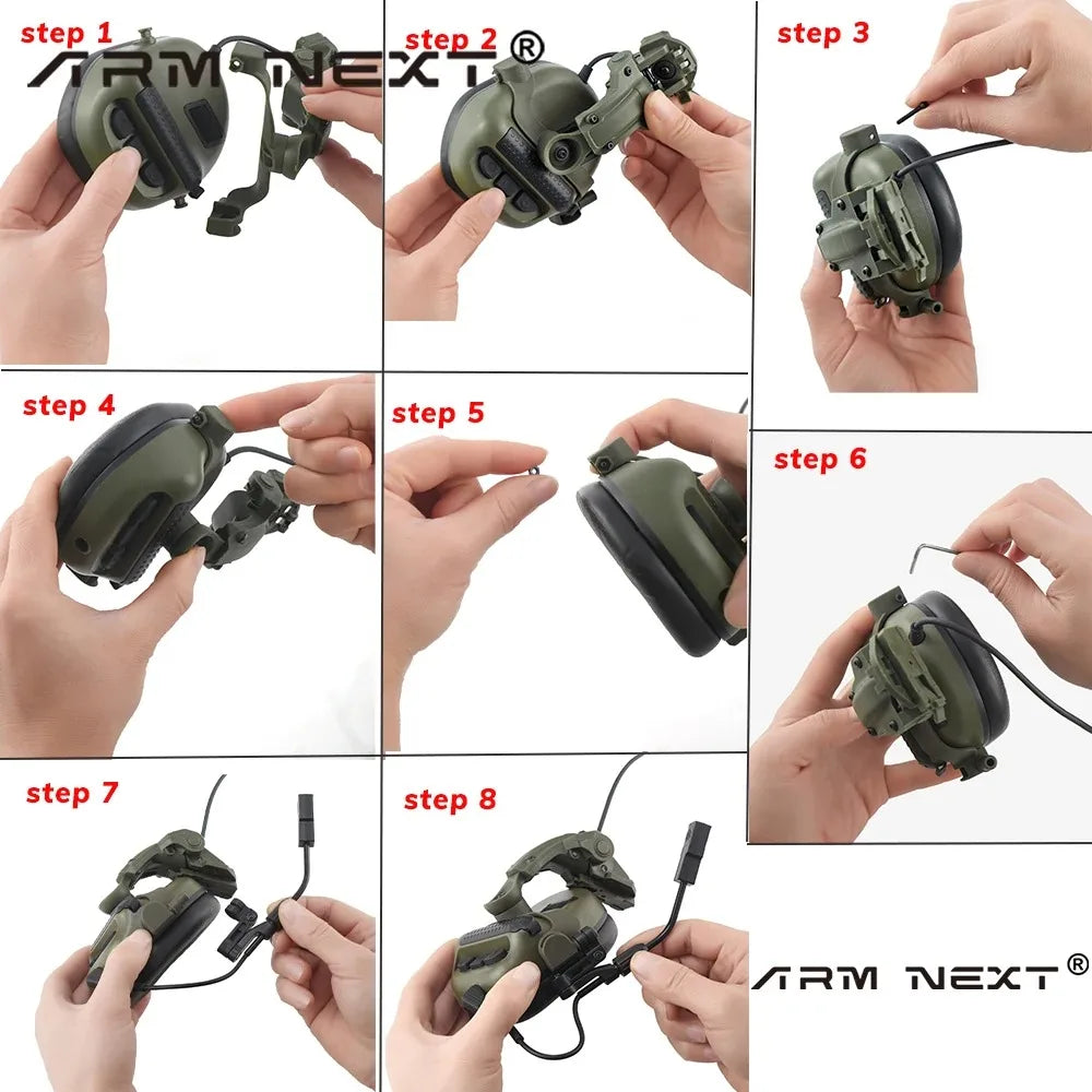 Shooting Earmuff Amplification Anti-noise Sound Protective Headset Hunting Headphone Tactical Hearing Protector Outdoor Activity