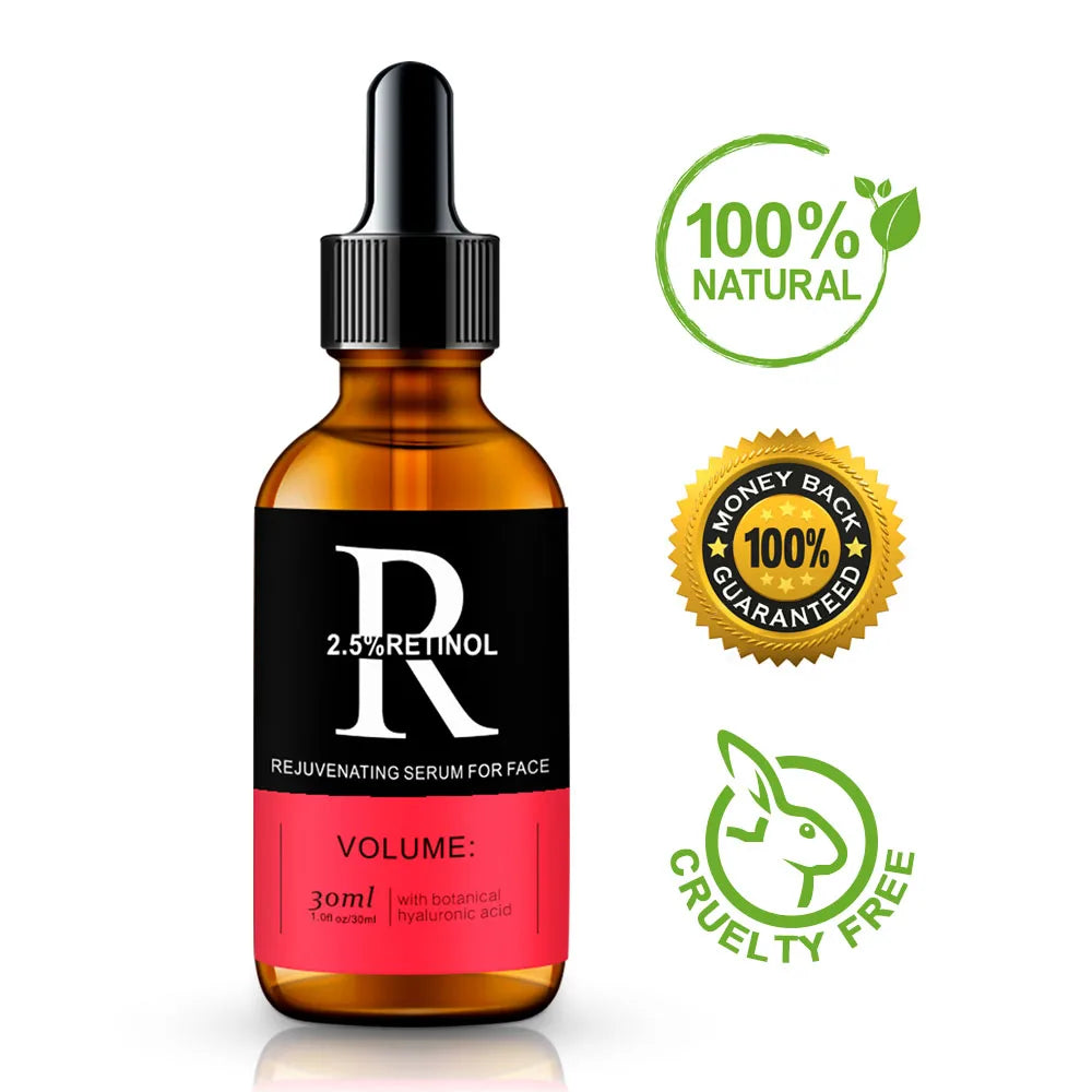 ENVISHA Retinol Facial Serum Hyaluronic Acid Vitamin C Anti-Wrinkle Aging Whitening Skin Care Shrinking Pores Moisturizing