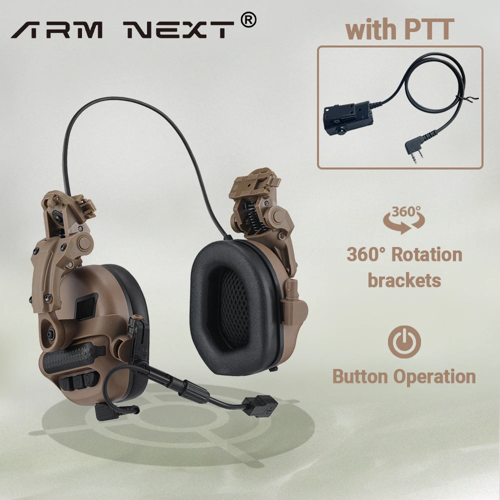 Shooting Earmuff Amplification Anti-noise Sound Protective Headset Hunting Headphone Tactical Hearing Protector Outdoor Activity