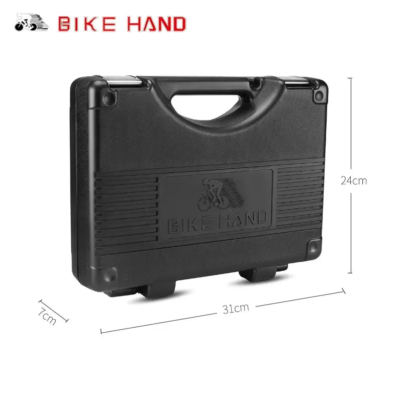 BIKE HAND 18 in 1 Professional Bicycle Repair Tools Kit Box Multi MTB Tire Chain Spoke Freewheel Pedal Wrench Bike Tools Box