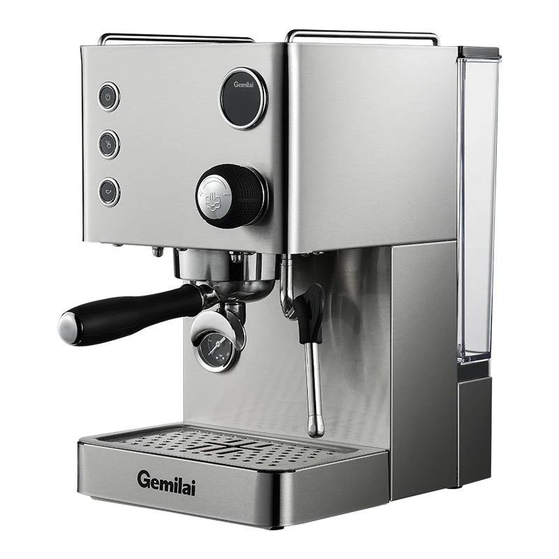 New CRM3007L Luxury 2 In 1 With Milk Frother Small Professional Latte Cappuccino Espresso Coffee Maker Machine